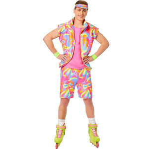 The Barbie Movie Halloween Costume Skating Ken Adult Mens Size Small 34-36